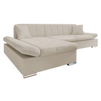 ECKSOFA Montana Premium, Seite: Links - Hellbraun, Holz/Textil (278/161cm) - MIRJAN24