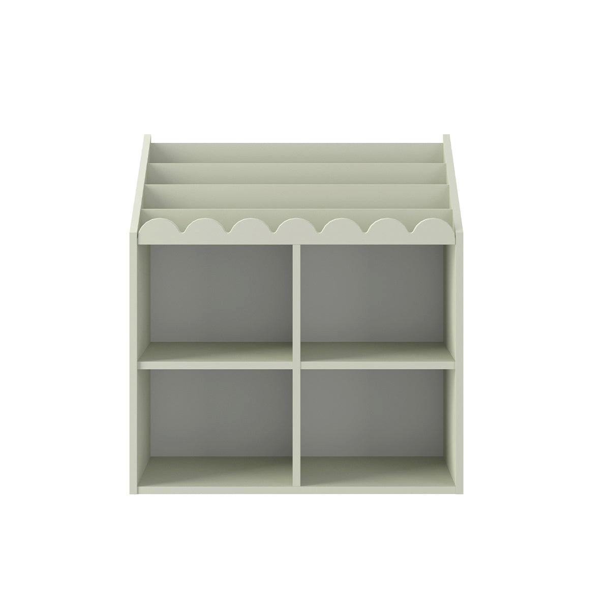 BÜCHERREGAL Book Nook Salbeigrün - Grün, Holzwerkstoff (71/76/33cm) - Petits-meubles