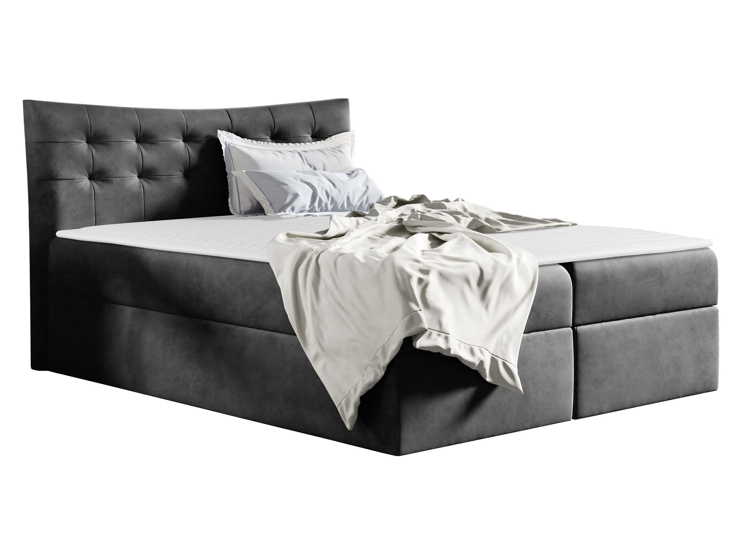 BOXBETT Havana - H3 - Grau, Holz (160/200cm) - MIRJAN24