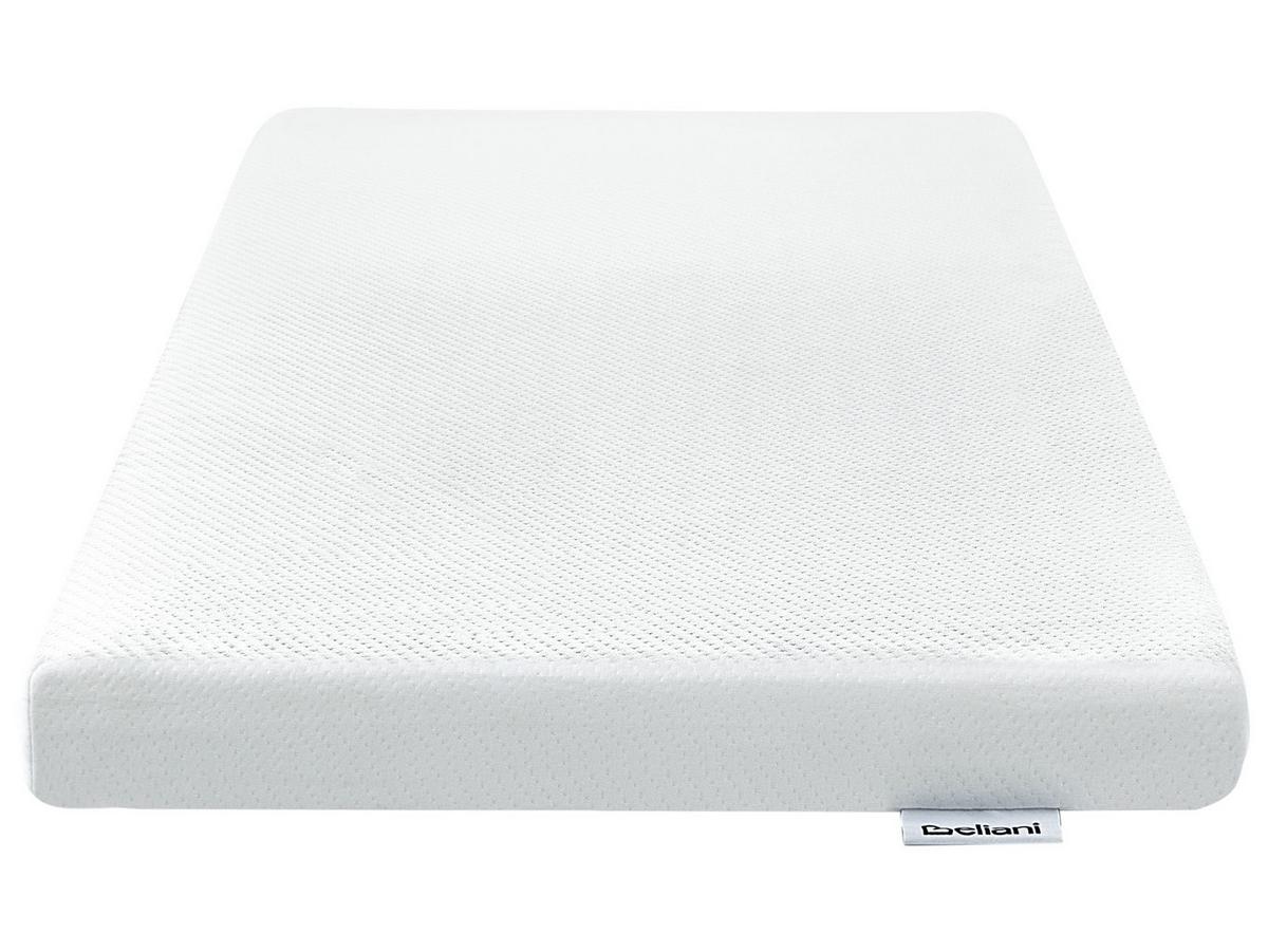 BABYSCHAUMSTOFFMATRATZE H2/3 Mittel 60/120 cm Hushy - Weiß, Textil (60/120cm) - Beliani