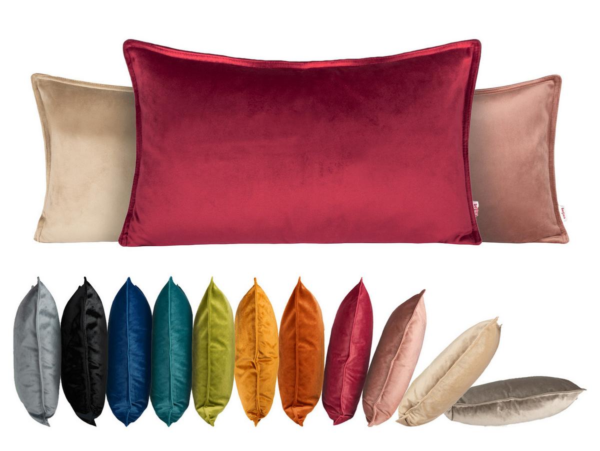 KISSENHÜLLE Samt&Sonders mai-grün 50/30 cm - Olivgrün/Grün, Textil (30/50cm) - beties Heimtextil