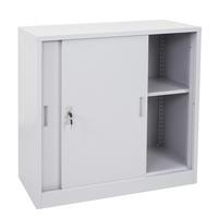 AKTENSCHRANK Grau - Grau, Metall (90/90/45cm) - MCW