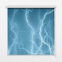 INNENROLLO - Fensterrollo - Rollo - 100x140 cm - Blitz - Blau, Kunststoff (100/140/0.5cm) - TULUP