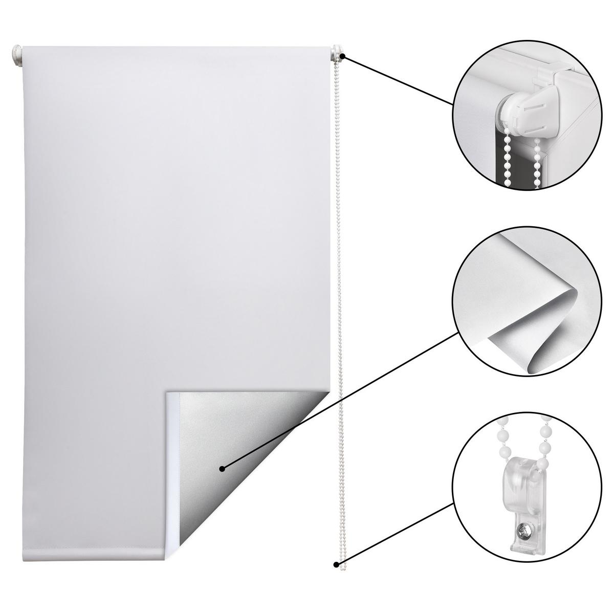 THERMOROLLO SolReflect T24 60x160cm Weiß - Weiß, Kunststoff (60/160cm) - Sol Royal