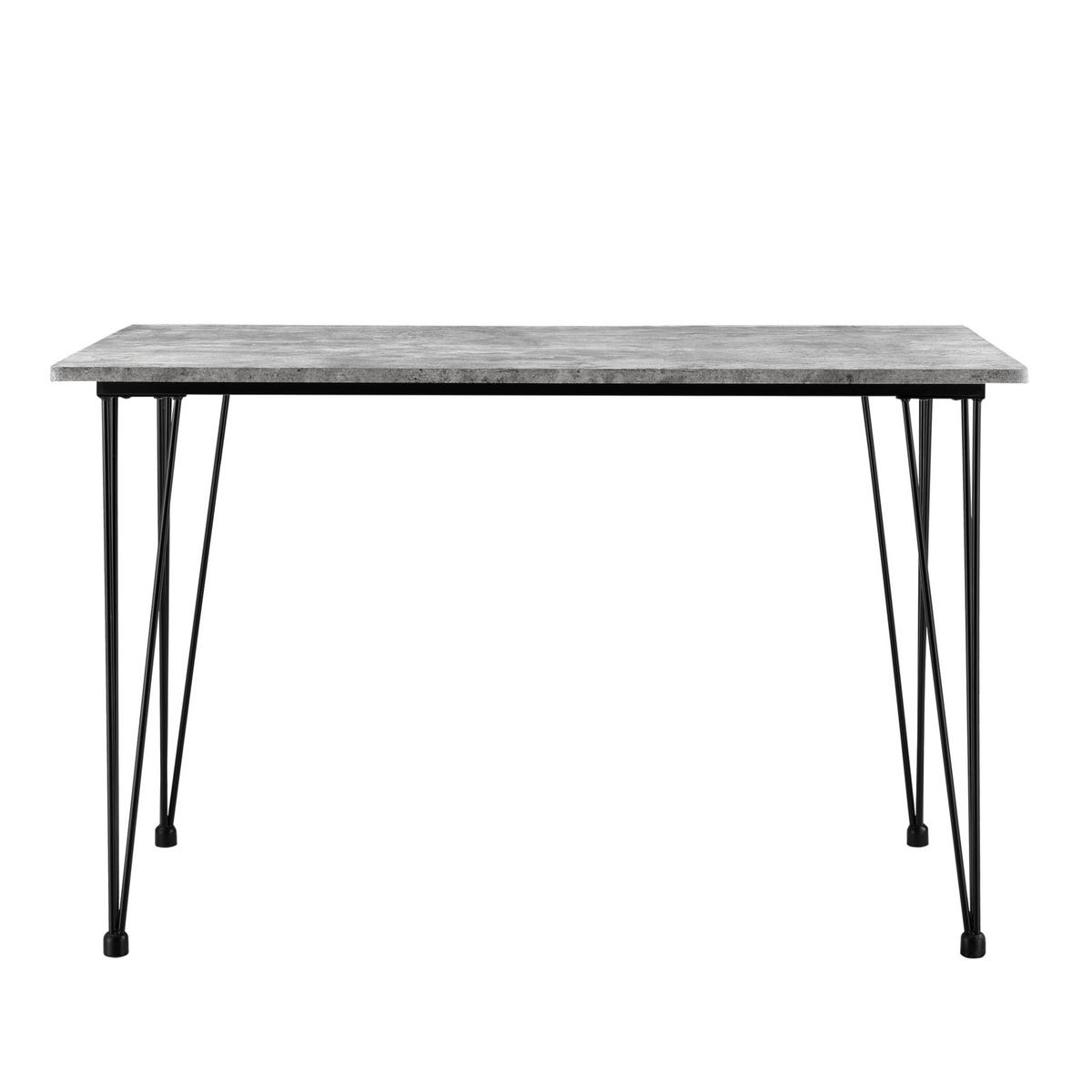 ESSTISCH Kiel - Grau, Holzwerkstoff/Metall (70/120/75cm) - [en.casa]