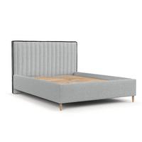 POLSTERBETT Aria 180/200 cm Hellgrau im Riva Stoff - Hellgrau/Naturfarben, Holz/Holzwerkstoff (180/200cm) - AltaBeds