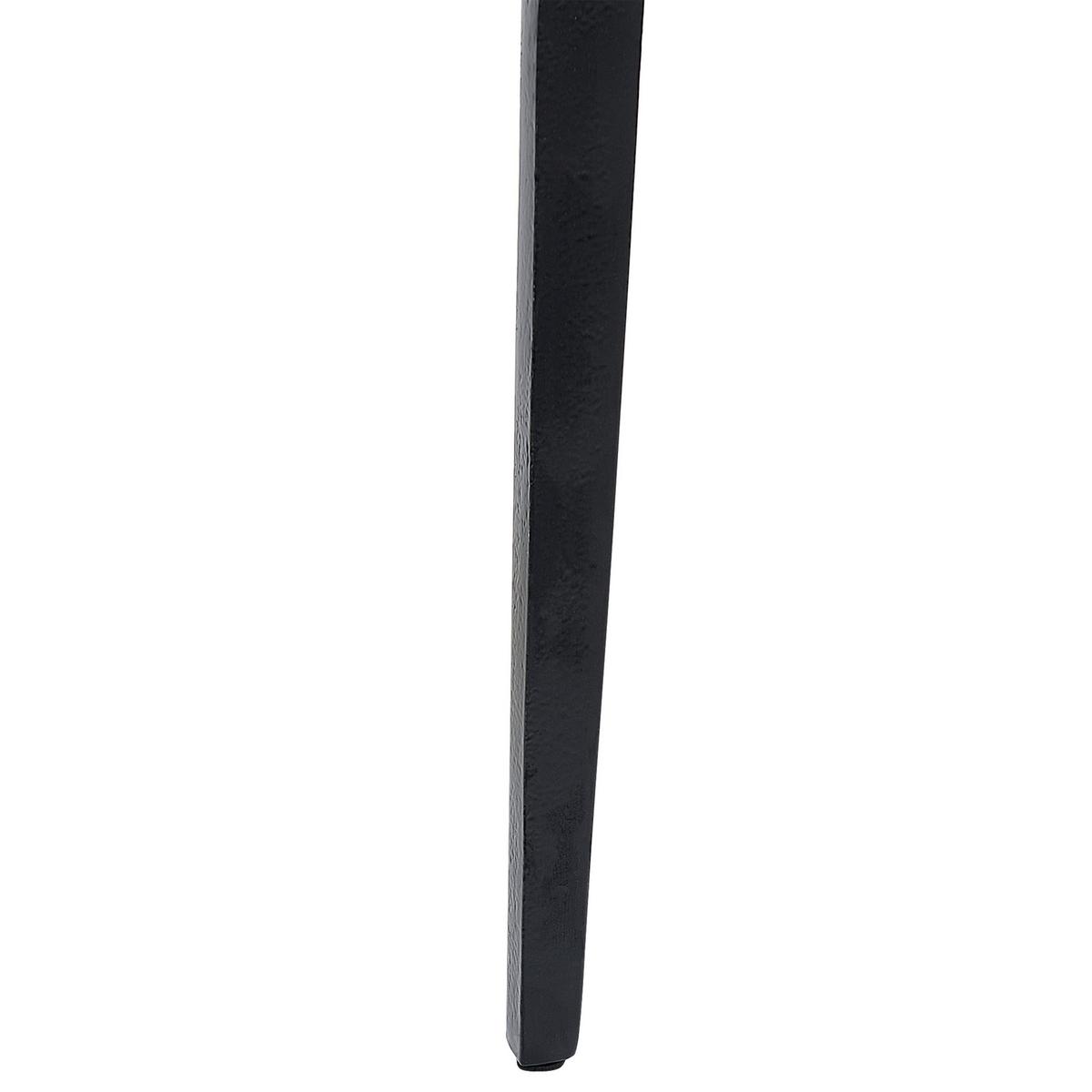 BEISTELLTISCH Marmor weiß/schwarz rund 36 cm Tihoi - Schwarz/Weiß, Stein (36/36/56cm) - Beliani