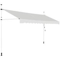 KLEMMMARKISE 400cm Beige - Beige, Metall (395/300/125cm) - COSTWAY