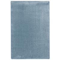 HOCHFLOR VELOURS TEPPICH LUNA - Blau, Textil (133/133cm) - Snapstyle