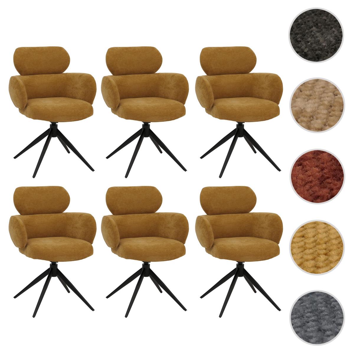 ESSZIMMERSTUHL Gelb 6er-Set - Currygelb/Gelb, Textil (61/86/69cm) - MCW