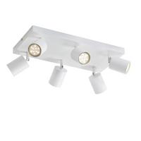 DECKENSTRAHLER Eiszapfen 6-flammig 40/20/14 cm - Weiß, Metall (40/20/14cm) - Nettlife