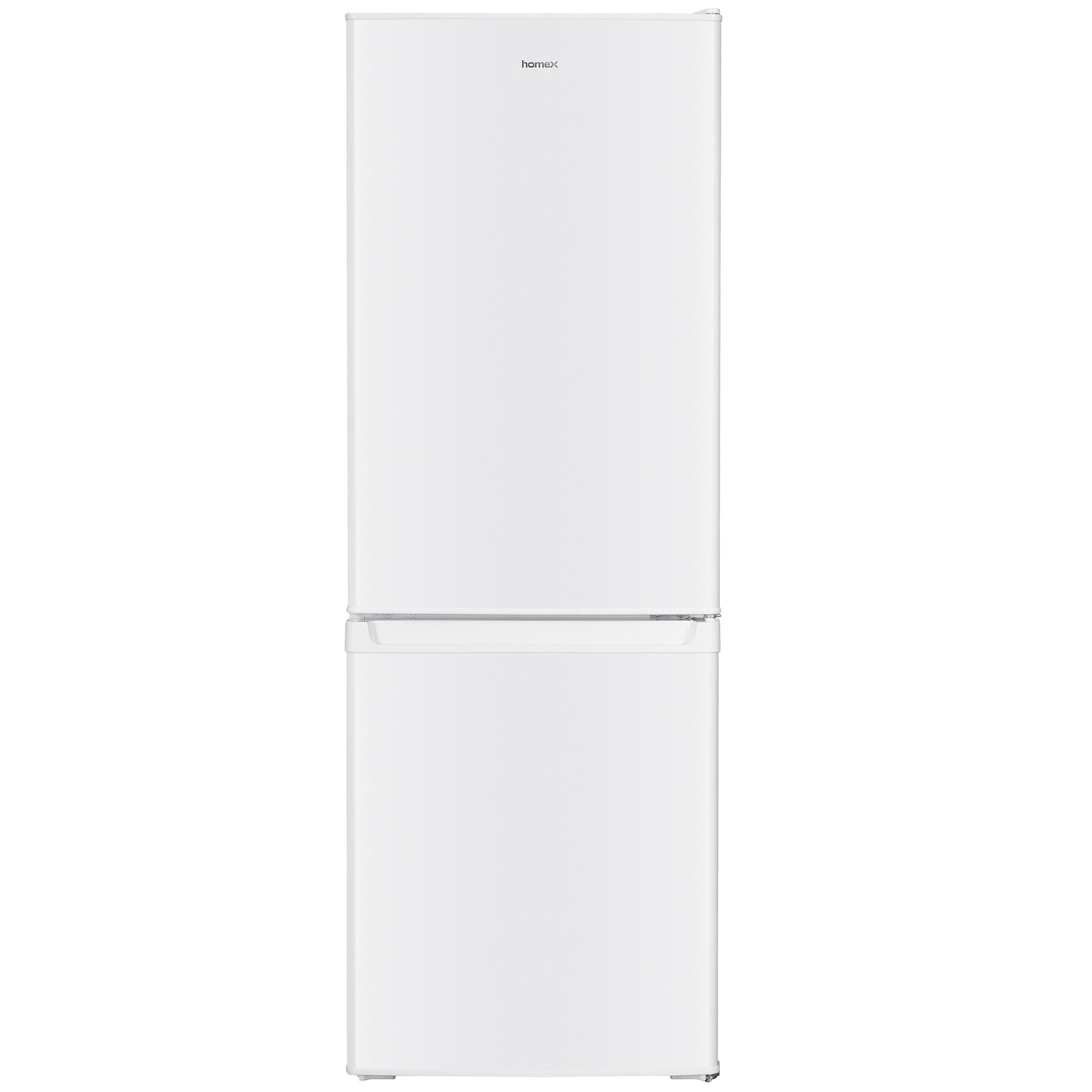KÜHL-GEFRIER-KOMBINATION, freistehend, 173 Liter Nutzinhalt, 4-Sterne Gefrieren, Höhe 142,5 cm, 40 dB, Kühlschrank mit Gefrierfach groß, CFS1110-W - Weiß, Glas/Kunststoff (49.5/142.5/56cm) - homeX