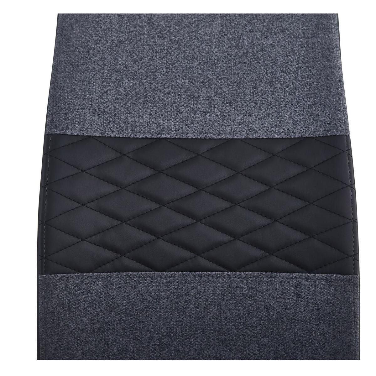 ESSZIMMERSTUHL ERZA 4er-Set dunkelgrau - Dunkelgrau, Textil (42/101/58cm) - CARO-Möbel