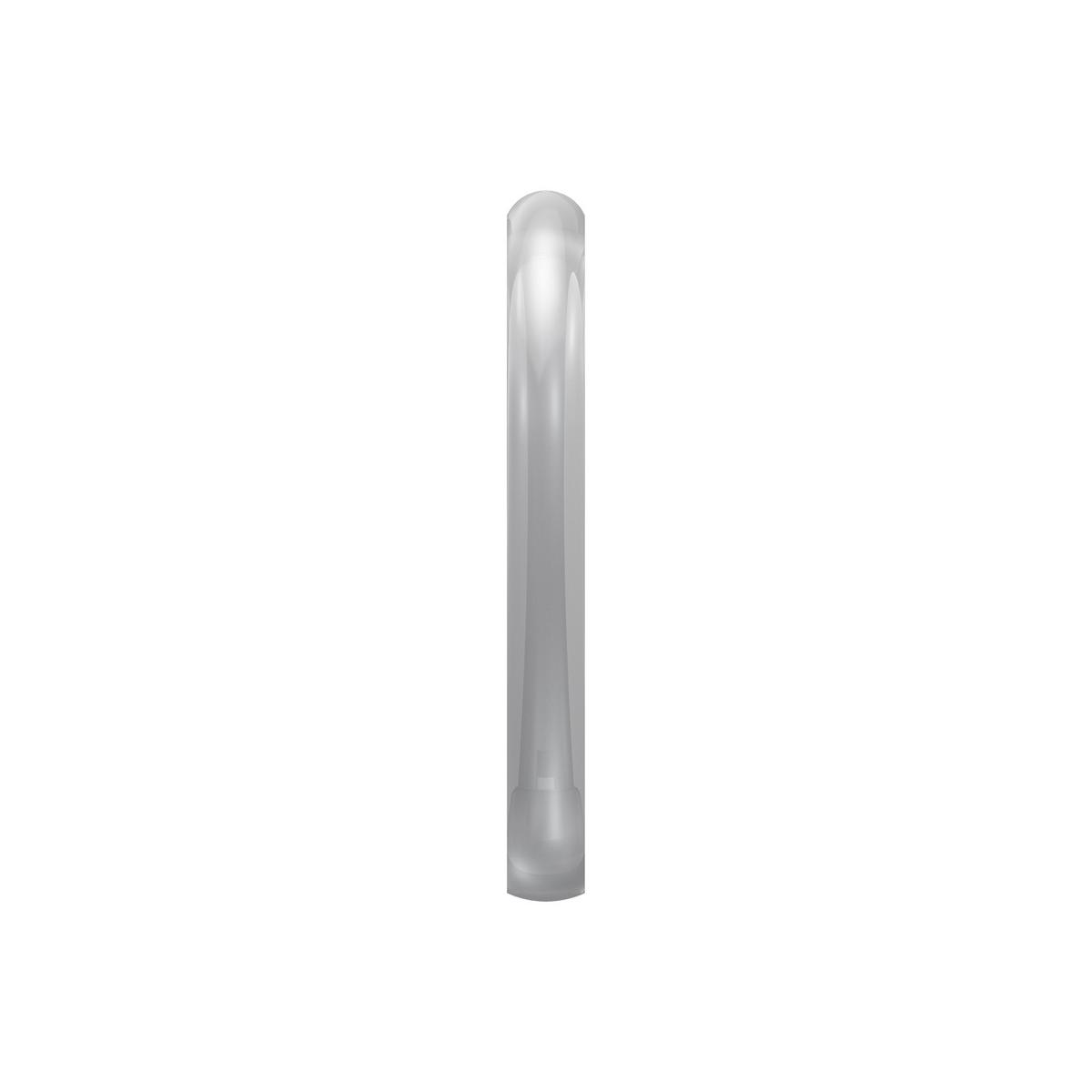 DUSCHVORHANGRINGE verschließbar 65/49 mm für Duschvorhangstange / Spannstange, Glasklar, Packung 10 Stück - Transparent, Kunststoff (35cm) - INTERDECO