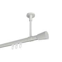 GARDINENSTANGE INNENLAUF Sonette Sitra 160 cm, 1-läufig, 20 mm Ø Weiß - Weiß, Metall (160cm) - INTERDECO
