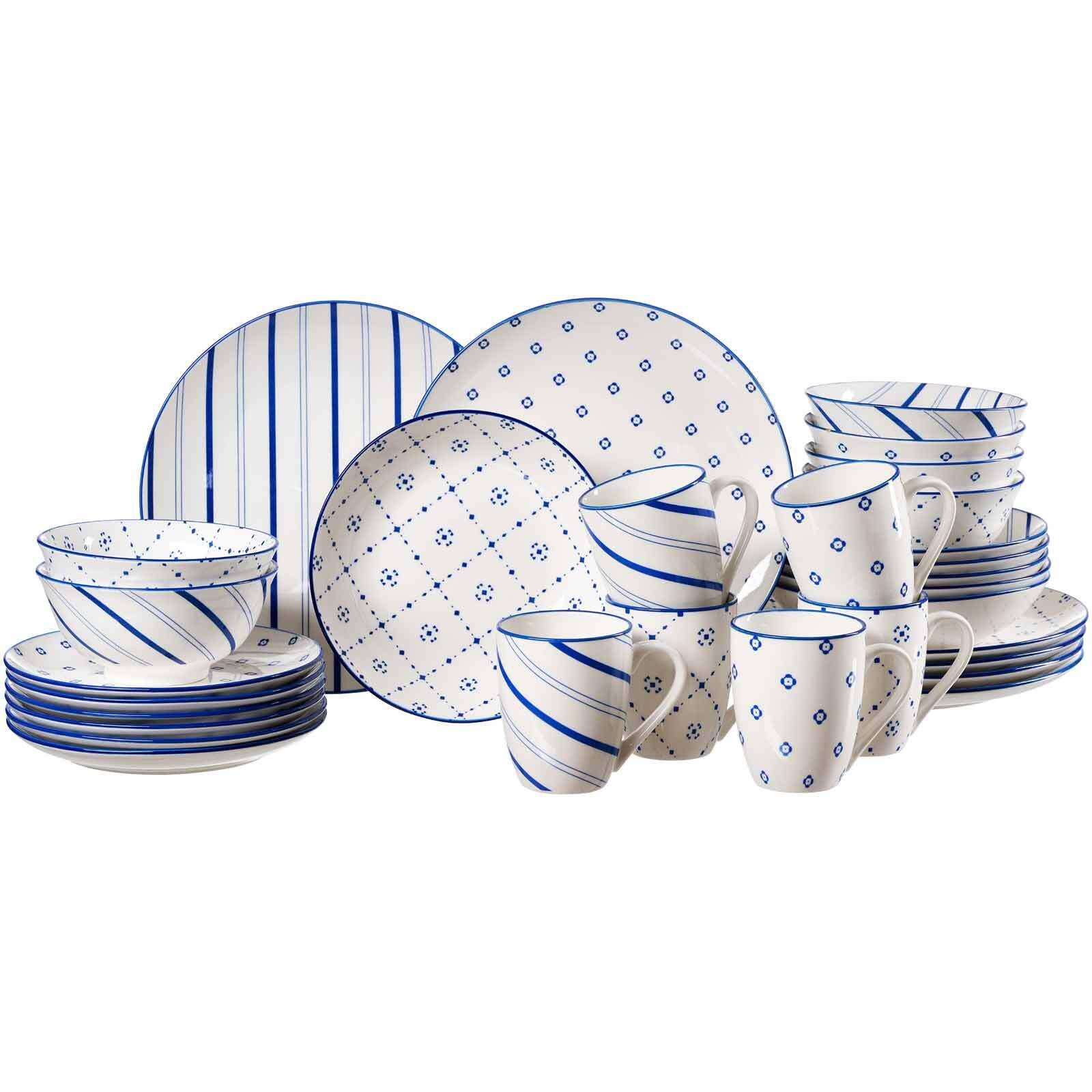 KOMBISET Fusion Blau 30-tlg. - Blau, Keramik (2/2/2cm) - Ritzenhoff Breker