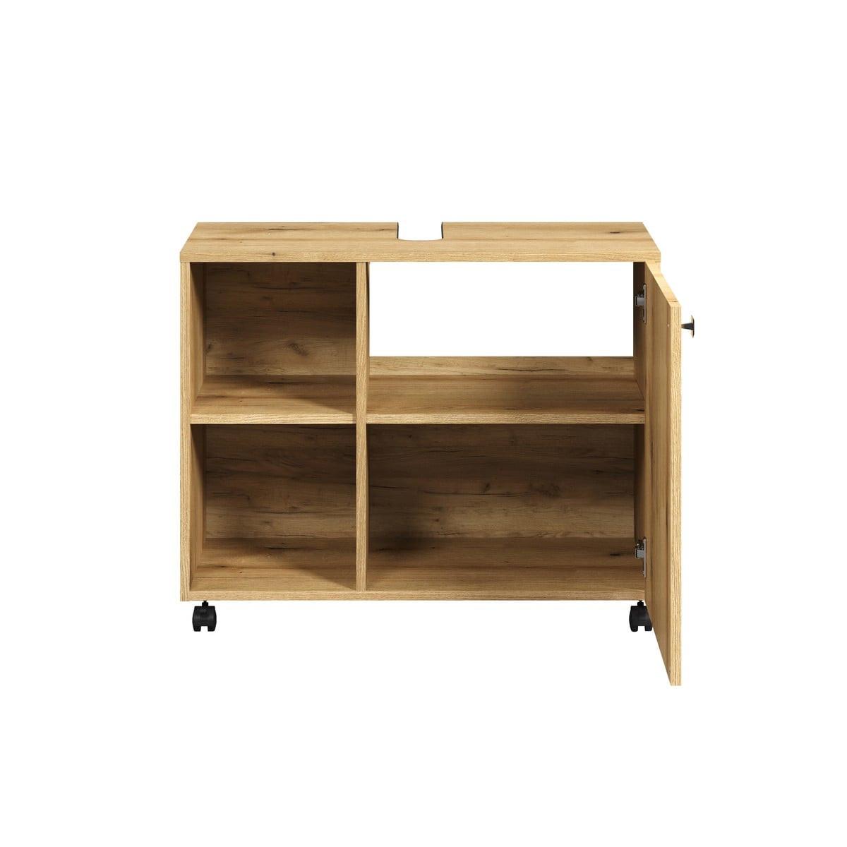 WASCHBECKENUNTERSCHRANK PureBliss Eiche Dekor - Eichefarben, Holzwerkstoff (80/64/42cm) - Trendteam