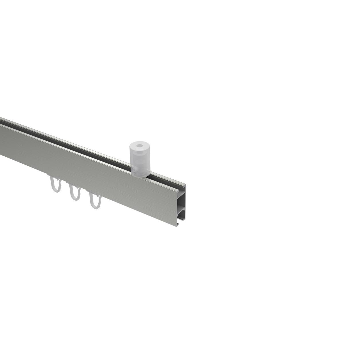GARDINENSTANGE INNENLAUF Sonius Lox 140 cm, 1-läufig, 14x35 mm Edelstahl-Optik - Edelstahlfarben, Metall (140cm) - INTERDECO
