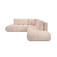 ECKSOFA DUCA II R-S Orange Jersey mit Schlaffunktion - Orange, Holz (266.5/266.5cm) - MASSENO