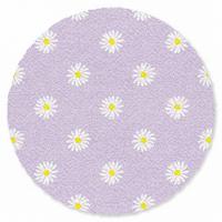 FUSSMATTE Gänseblümchen - Pastell - Weiß - Lila - Blumen Sauberlaufmatte 120x120 cm - Flieder, Kunststoff (120/0.4cm) - MuchoWow