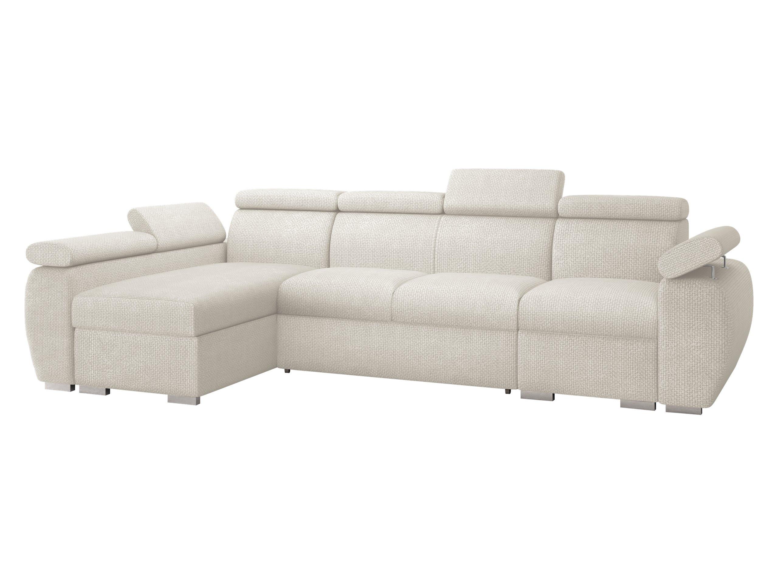 ECKSOFA Boston LCP, Seite: Links LCP+2R+1P(65) - Silberfarben/Creme, Holz/Textil (320/170cm) - MIRJAN24
