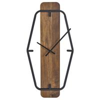 WANDUHR Braun Clisson - Schwarz/Braun, Holzwerkstoff (25/51/4cm) - Beliani