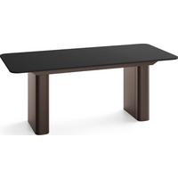ESSTISCH Riven rechteckig ausziehbar verlängerbar mit Butterfly-Auszug, Schwarz 180-276/90/76 cm - Schwarz/Braun, Holzwerkstoff/Metall (90/276/76cm) - WFL GROUP