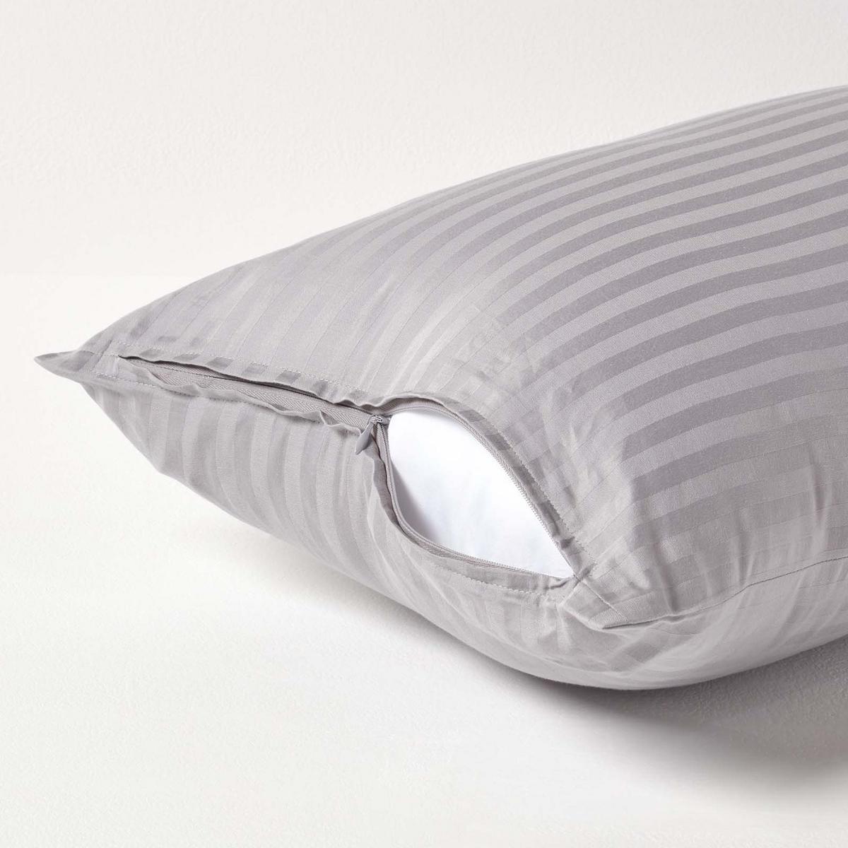 KISSENBEZUG Damast, Ägyptische Baumwolle, Fadendichte 330 - Grau, Textil (40/80cm) - Homescapes