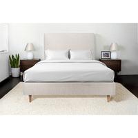 KOPFTEIL gepolstertes – hellbeiger Bouclé-Stoff - 140 cm - Beige, Karton/Holz (140/120/10cm) - Sommeil de Plomb