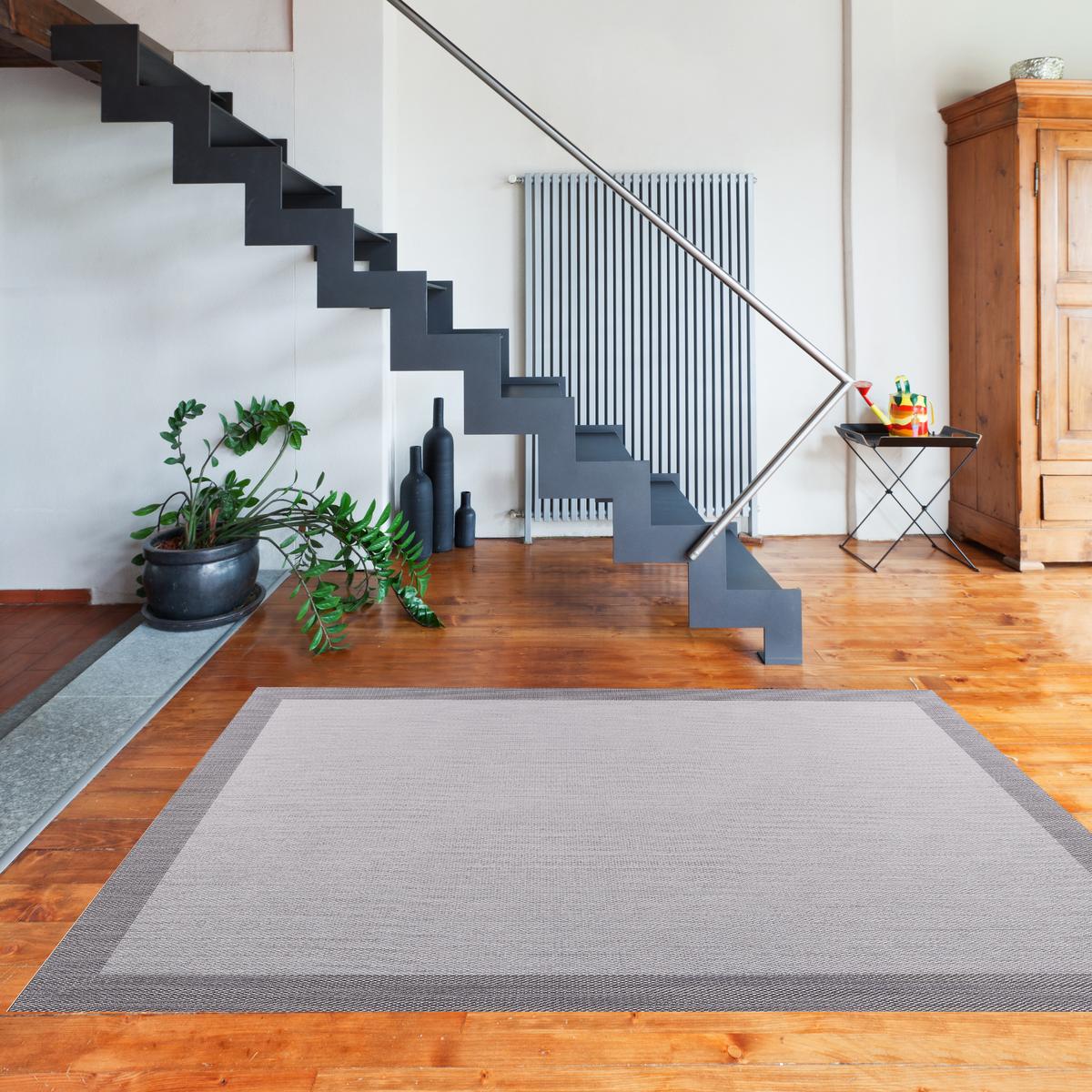 TEPPICH Premium en Vinyle Hellgrau 140x200 cm - Grau, Kunststoff (140/200cm) - STORESDECO