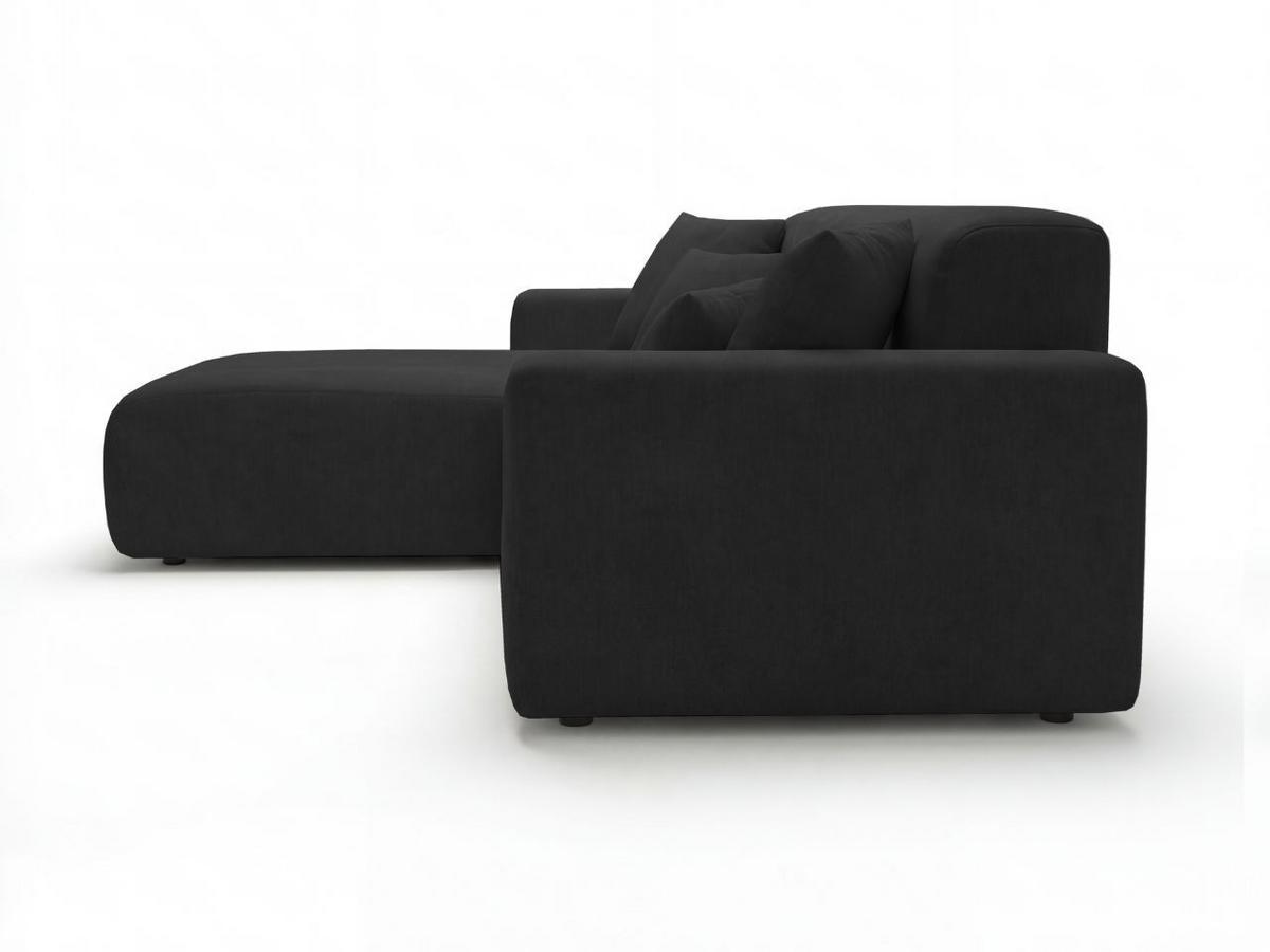 ECKSOFA Nork Schwarz Links - Schwarz, Holz/Textil (180/265cm) - Graingold