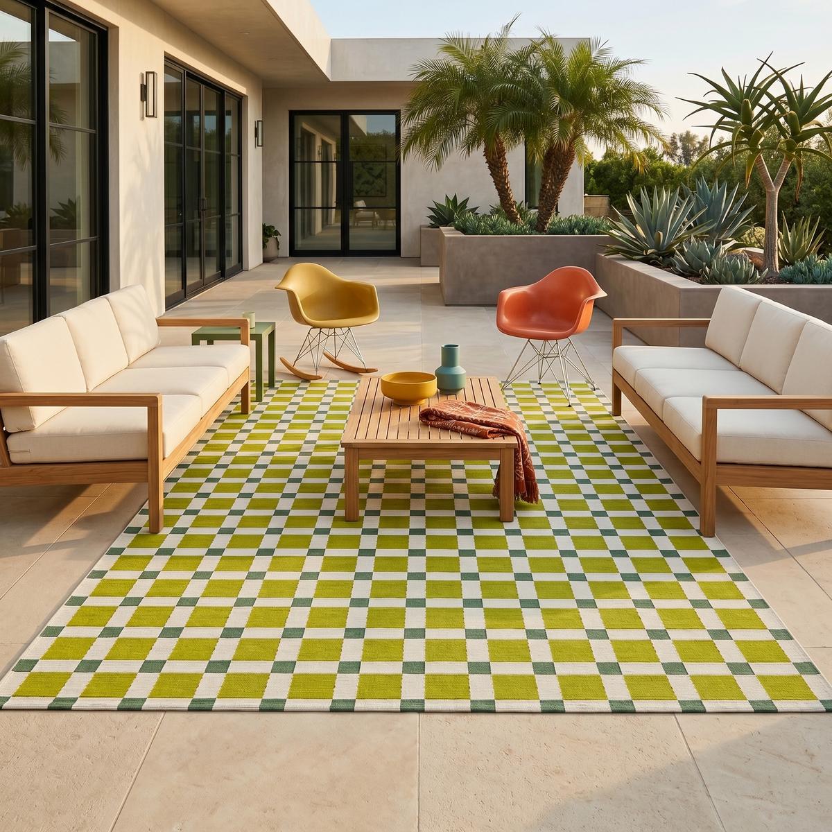 IN- & OUTDOOR TEPPICH MALIBU - Grün, Textil (200/285cm) - Pergamon