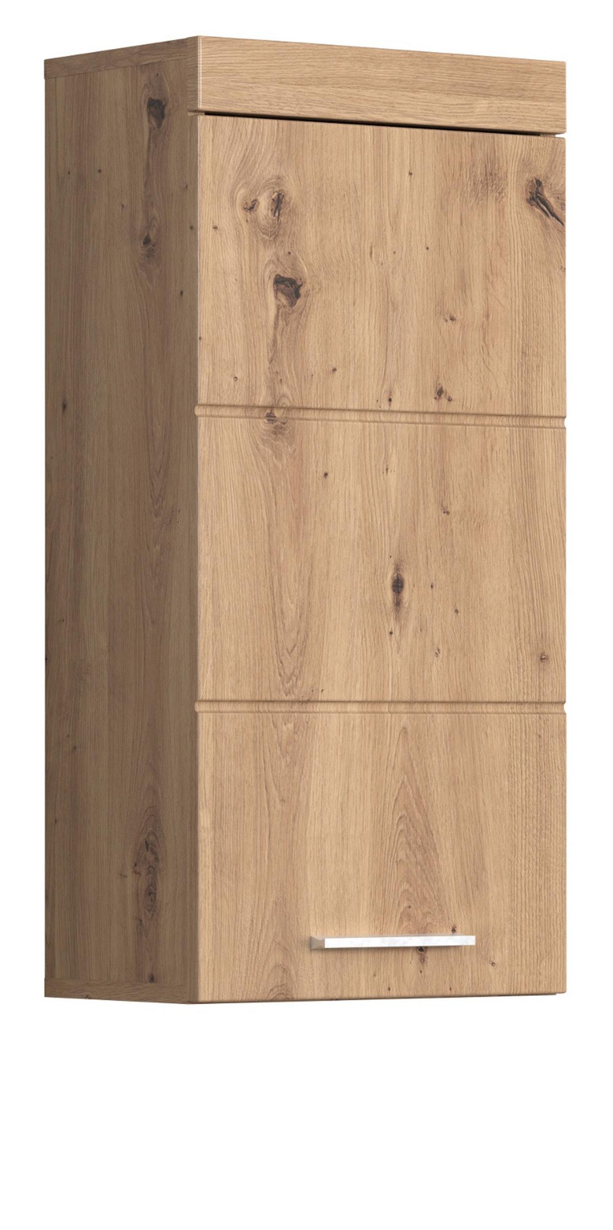 HÄNGESCHRANK Asteiche 37 x 77 cm, Badschrank hängend - Eichefarben, Holzwerkstoff/Kunststoff (37/77/23cm) - Top.Furn