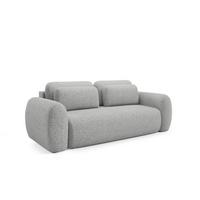 SCHLAFSOFA Gaston - Hellgrau, Holzwerkstoff/Textil (266/95/110cm) - Fun Möbel