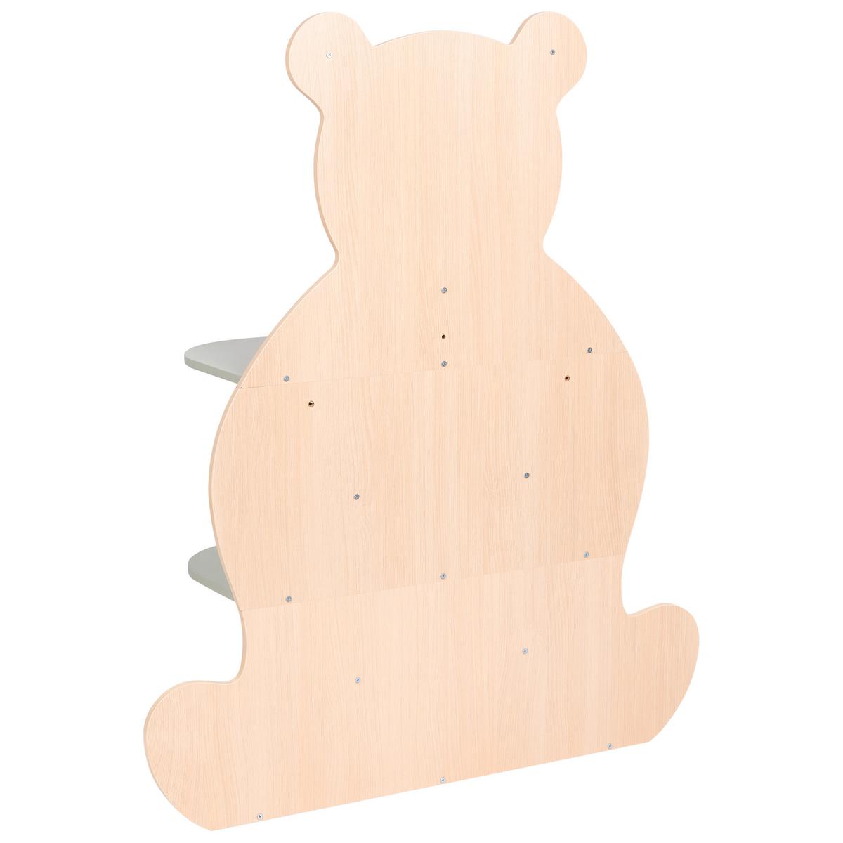 REGAL 108 cm Hellbraun/Grün Elwood - Hellbraun, Holzwerkstoff (90/108/30cm) - Beliani