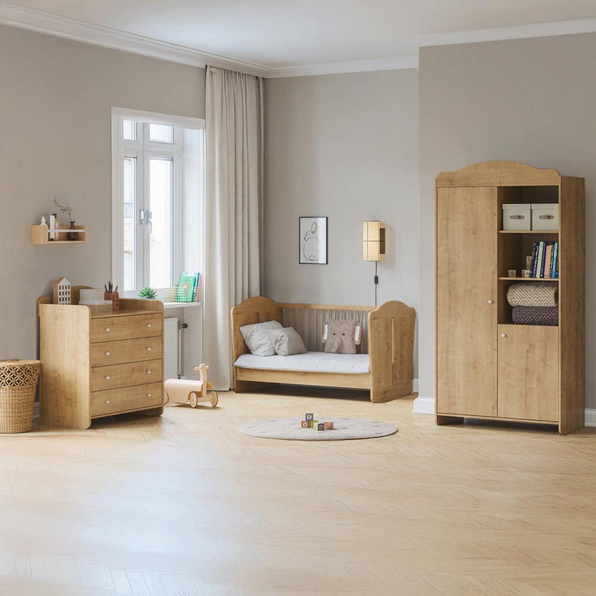 SCHRANK 2 Türen Megeve Holz - Braun, Holzwerkstoff (100/199/50.1cm) - Petits-meubles