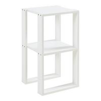 BEISTELLTISCH Thyholm - Weiß, Holzwerkstoff (30/30/55cm) - [en.casa]