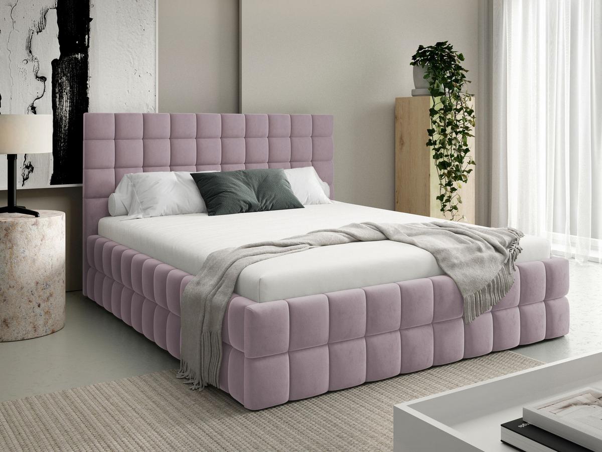 POLSTERBETT Ardea - Rosa, Holz/Textil (180/200cm) - MIRJAN24