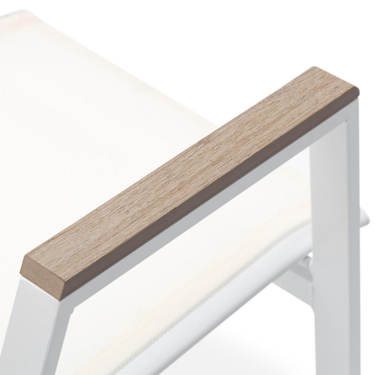 GARTENSTÜHLE MONDELLO 6er-Set beige, weiß - Beige, Textil (47/90/42cm) - IDIMEX