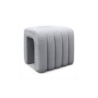 HOCKER RIBA 50/38/43 cm Grau - Grau, Textil (50/43/38cm) - Lookway