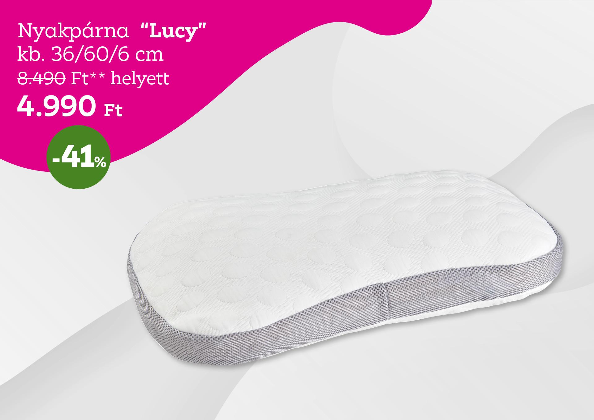Nyakpárna LUCY 8490 Forint helyett 4990 Forint, kedvezmény mértéke 41%
