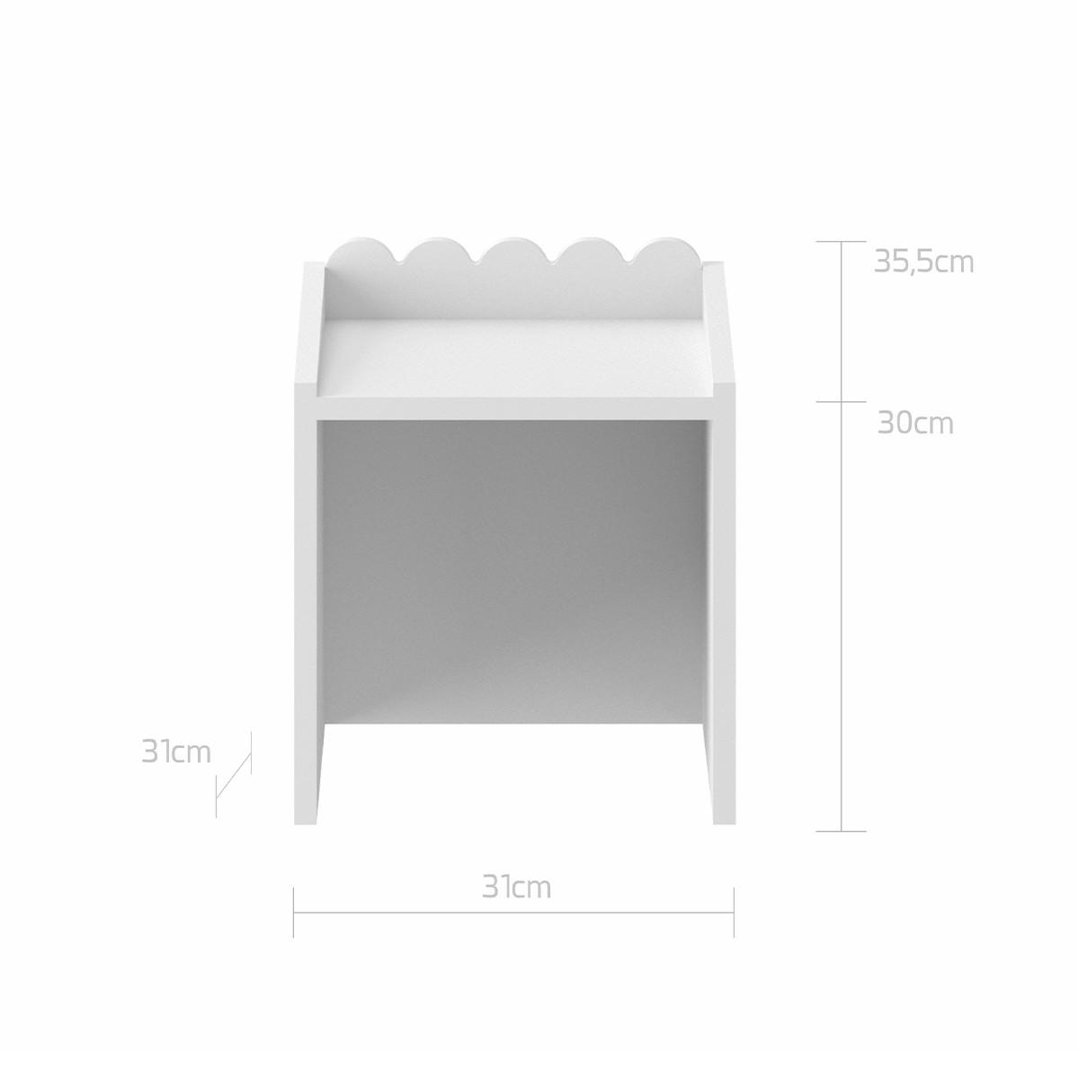 SCHREIBTISCH Book Nook Weiß - Weiß, Holzwerkstoff (71/76/33cm) - Petits-meubles