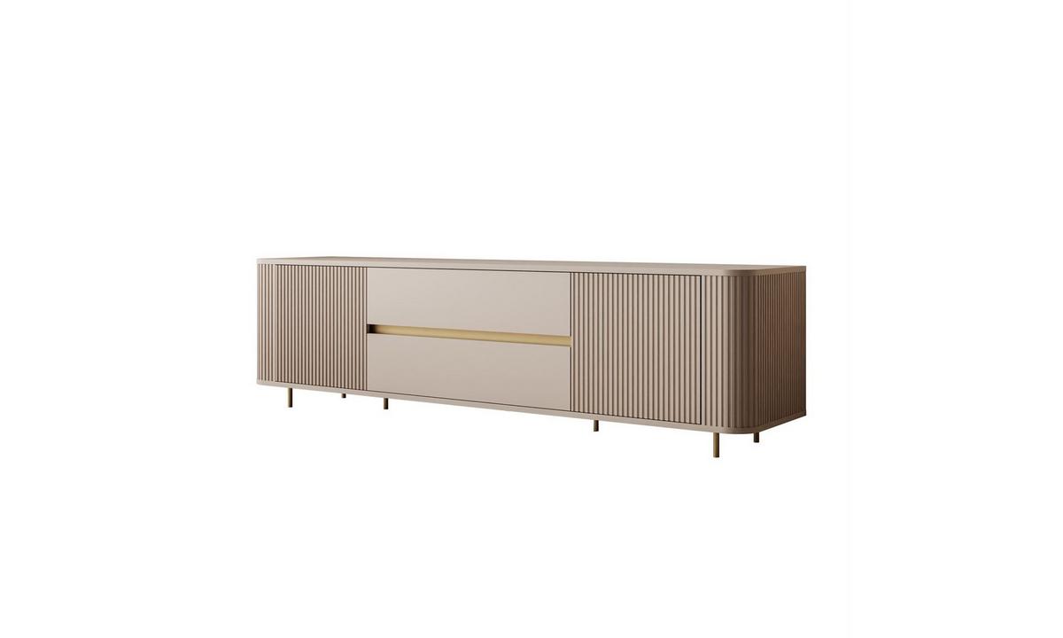 TV-SCHRANK MIRAGE GOLD 180/40/52 cm Sandbeige - Sandfarben/Goldfarben, Holzwerkstoff (180/52/40cm) - Lookway