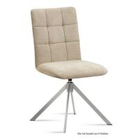 ESSZIMMERSTUHL drehbar (8er-Set) Drucie 47x91x60 Edelstahl/Natur - Edelstahlfarben/Naturfarben, Kunststoff (60/91/47cm) - 58aufmkessel