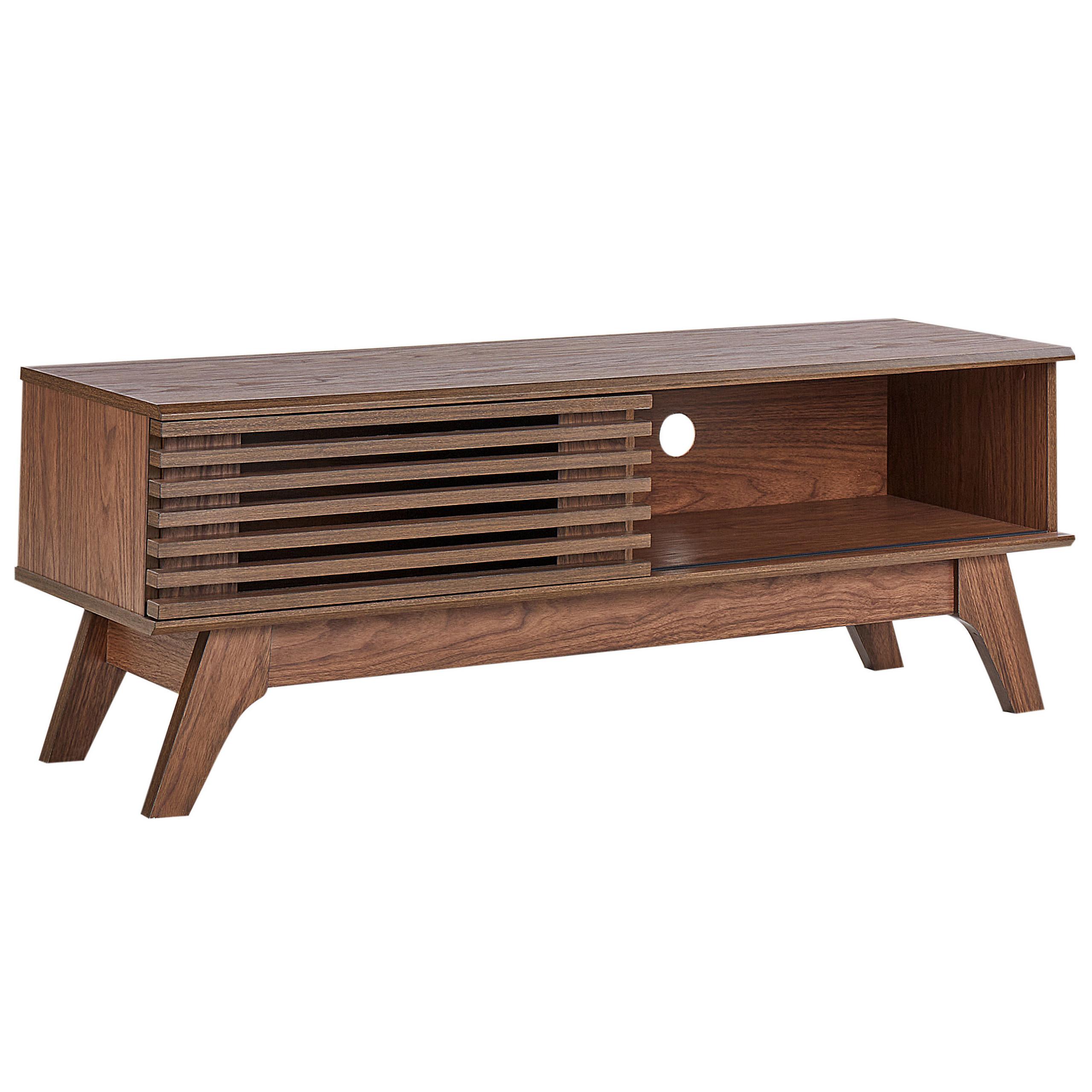 TV-MÖBEL Dunkelbraun Toledo - Dunkelbraun, Holzwerkstoff (117/44/35cm) - Beliani