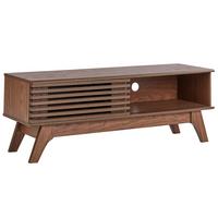 TV-MÖBEL Dunkelbraun Toledo - Dunkelbraun, Holzwerkstoff (117/44/35cm) - Beliani