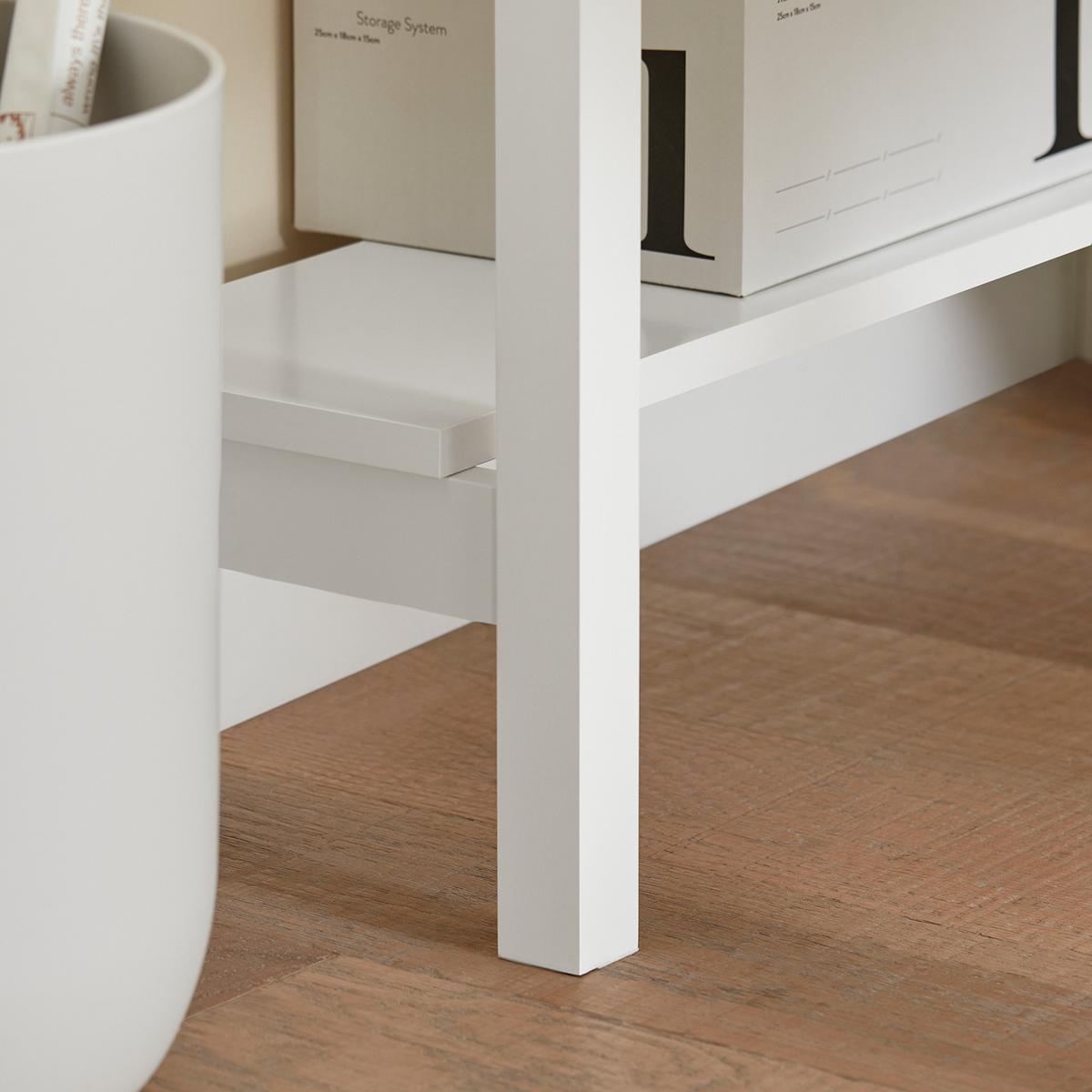 SCHREIBTISCH Weiß - Weiß, Holzwerkstoff (76/76/76cm) - SoBuy