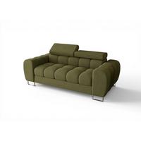 SOFA 2-sitzer Bastien In Stoff Moly - Grün, Holzwerkstoff/Textil (195/95/97cm) - Fun Möbel