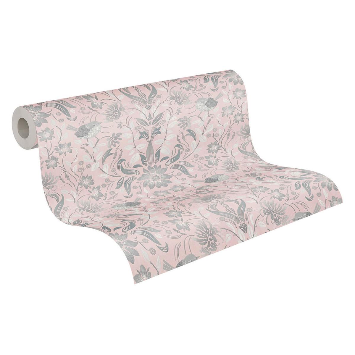 VLIESTAPETE Rosa 53/1005 cm - Pink, Kunststoff/Textil (53/1cm) - KUNSTLOFT