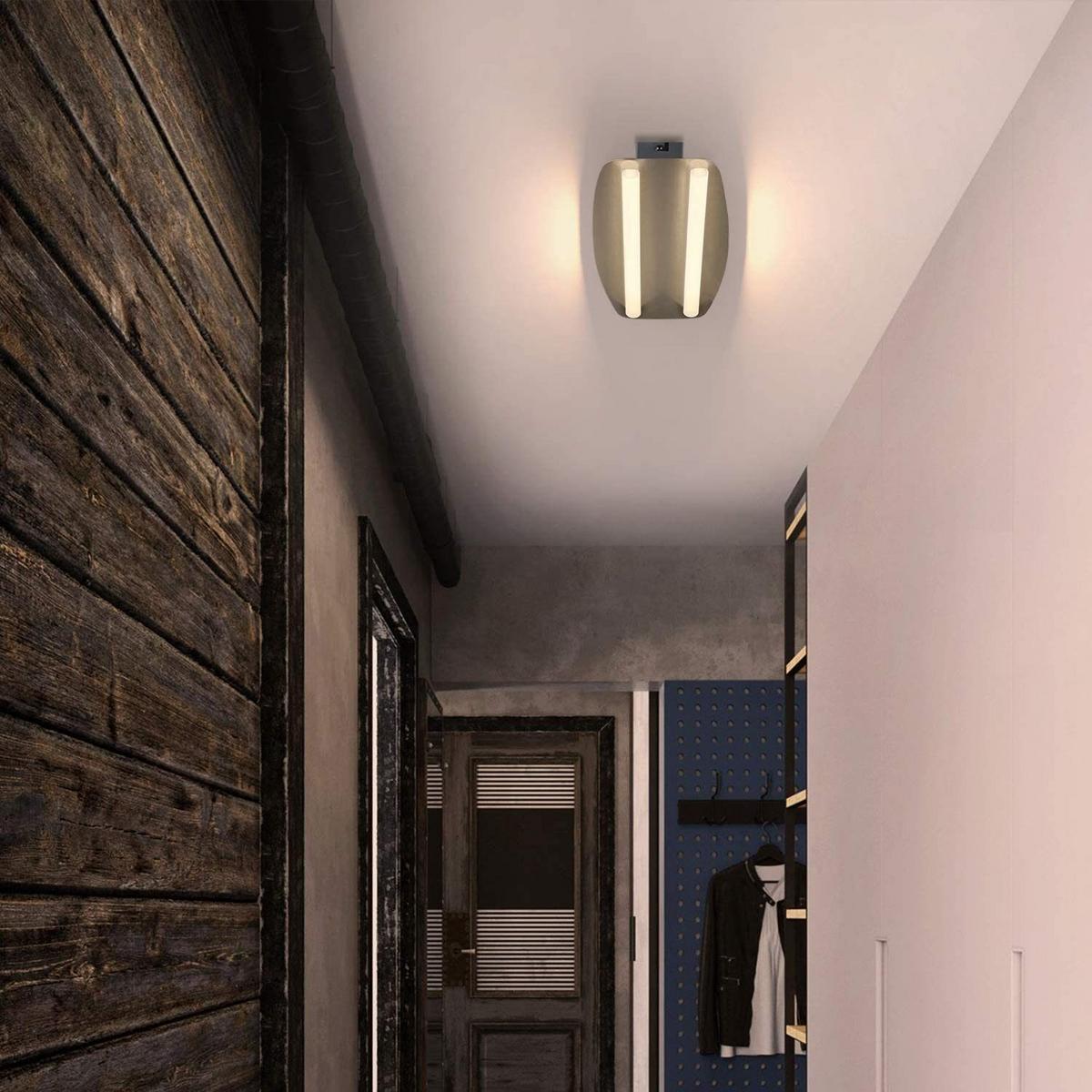 LED-DECKENLEUCHTE Ursula 48/19/6 cm - Grau, Metall (48/19/6cm) - Nettlife